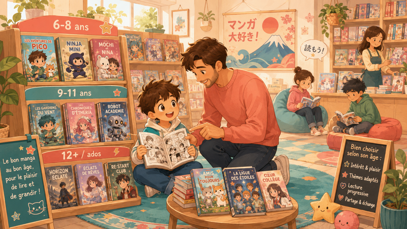 Quel manga pour un enfant : bien choisir selon son âge