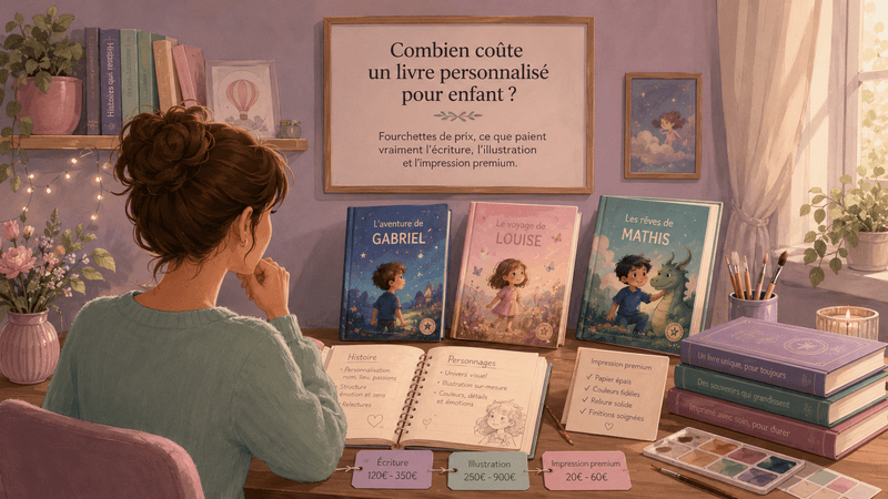 Prix d'un livre personnalisé pour enfant : à quoi correspond ce que vous payez