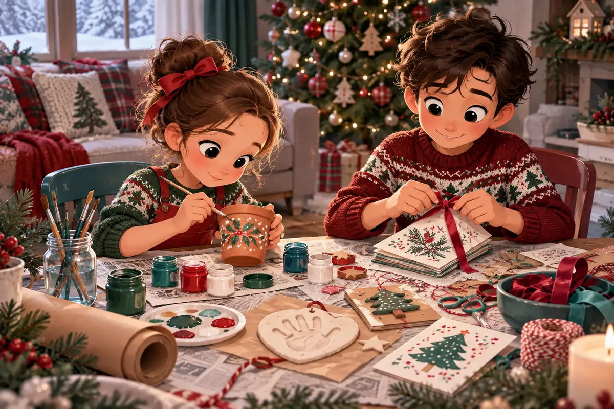 Cadeaux de Noël faits par l'enfant : ce qu'il peut fabriquer pour sa famille