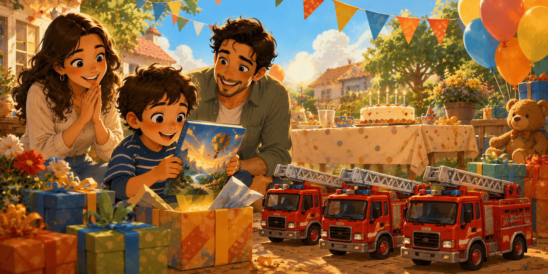 Cadeau d'anniversaire pour enfant : comment éviter le troisième camion de pompiers