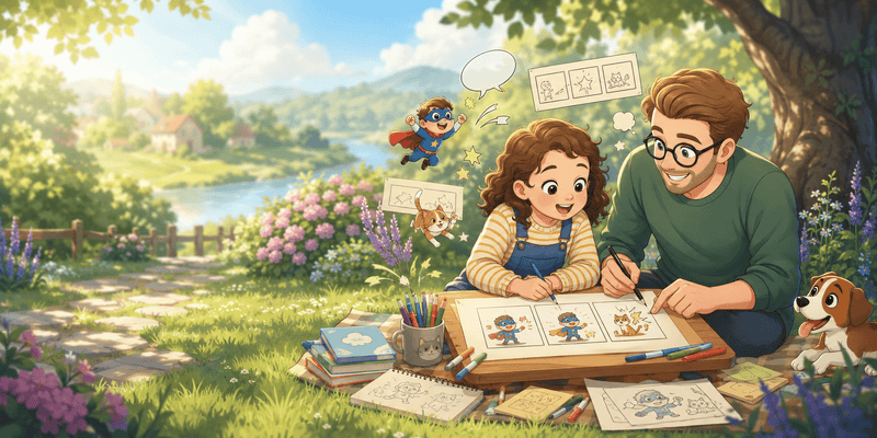 Créer une BD avec son enfant : le guide du premier album