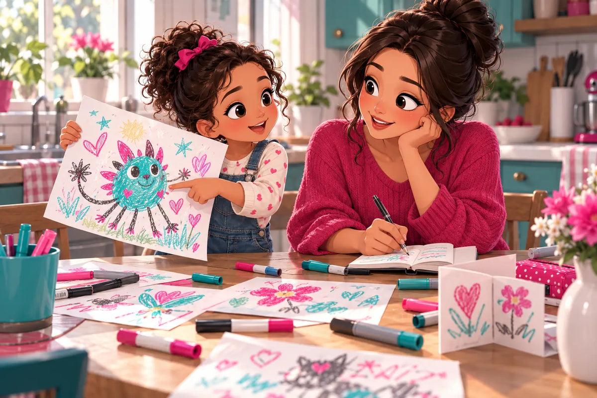 Inventer une histoire à partir du dessin de son enfant