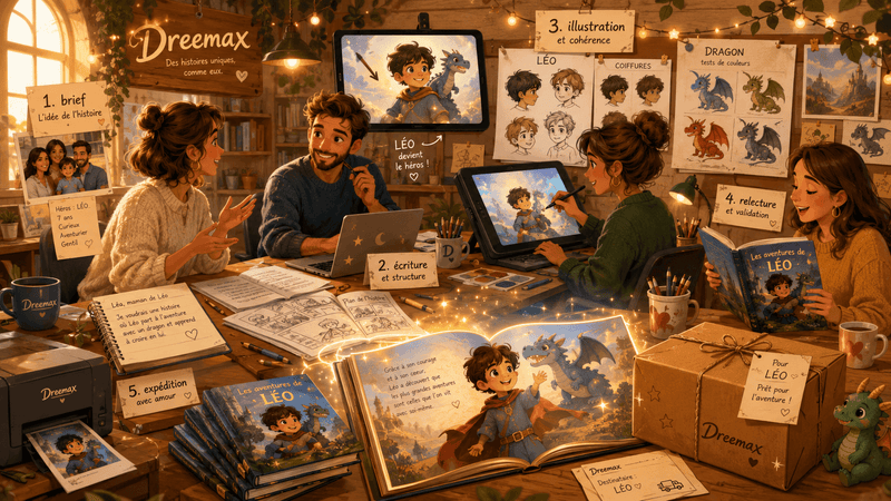 Comment naît un livre Dreemax : de votre idée à sa bibliothèque