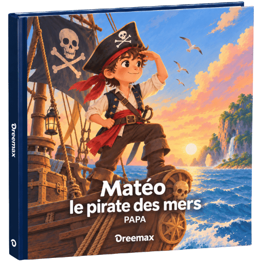 Couverture d'un livre Dreemax personnalisé, sur les pirates
