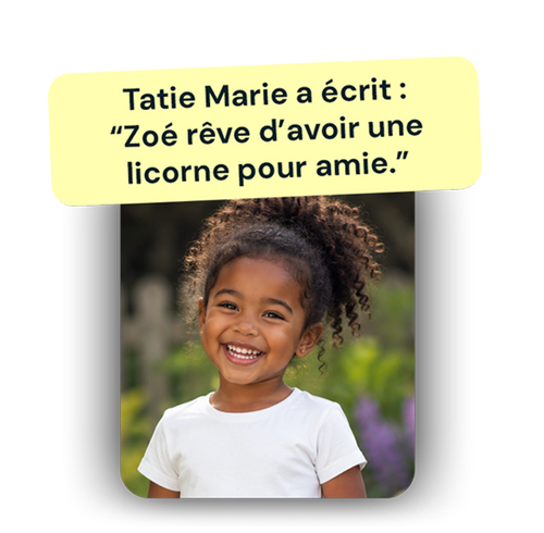 Livre personnalisé enfant - Vous l'imaginez, on l'écrit